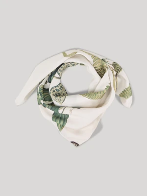 Chustka bandana w biało-zielone wzory Joop