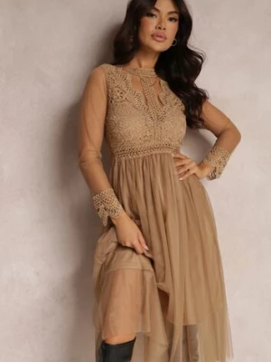Ciemnobeżowa Sukienka Lylah elsa.m by may