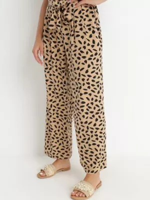 Ciemnobeżowe Spodnie Cilothoe rosa