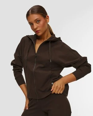 Ciemnobrązowa Bluza Z Kapturem Damska Deha