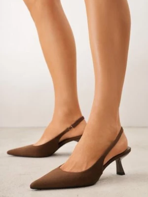 Ciemnobrązowe Czółenka Slingback VICES na Kaczuszce Anatera