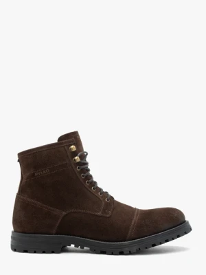 Ciemnobrązowe ocieplane trzewiki Ryłko