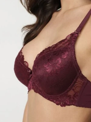 Ciemnofioletowy Biustonosz Ozdobiony Koronką Vonavia mag - net