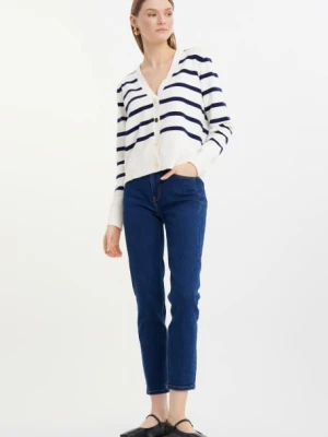 Ciemnogranatowe jeansy slim Greenpoint