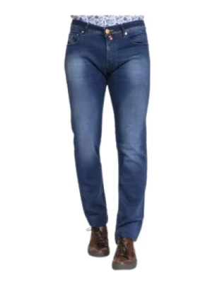 Ciemnoniebieskie Faded Slim Fit Jeans Jacob Cohën