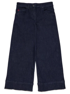 Ciemnoniebieskie jeansy o szerokim kroju Max & Co