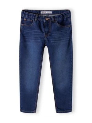 Ciemnoniebieskie klasyczne jeansy dopasowane chłopięce Minoti