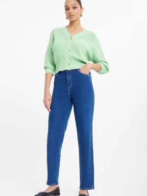 Ciemnoniebieskie spodnie jeansowe mom fit Greenpoint