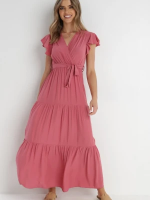 Ciemnoróżowa Sukienka Cephemus Rosa Różowy