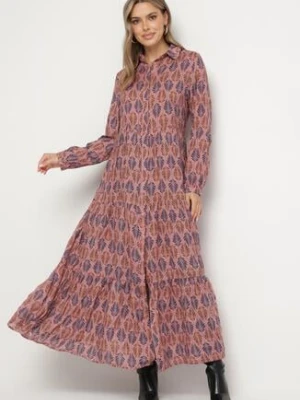 Ciemnoróżowa Sukienka Hypsamna rosa