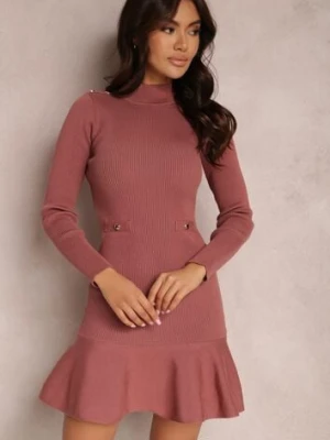 Ciemnoróżowa Sukienka Neliene