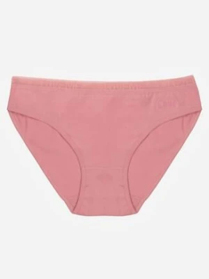 Ciemnoróżowe Majtki Figi z Bawełną i Ozdobnymi Napisami Phioreia han