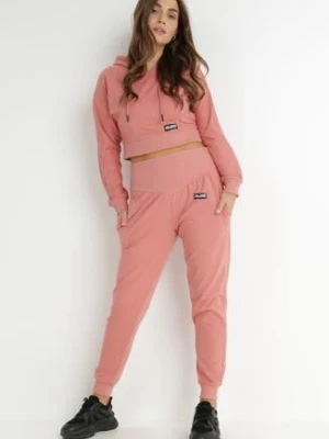 Ciemnoróżowy 2-częściowy Komplet Dresowy Nampheffo