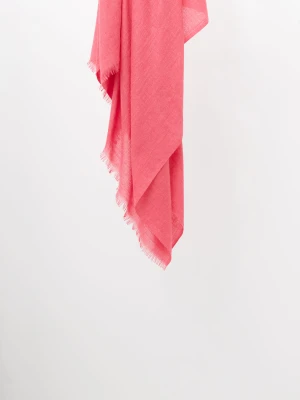 Ciemnoróżowy duży szal z wiskozy TARANKO