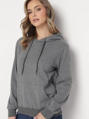 Ciemnoszara Bluza z Kapturem Anitta j.style