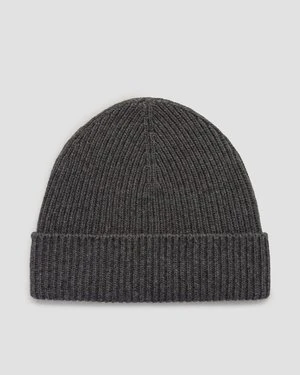 Ciemnoszara Czapka Kaszmirowa Johnstons Of Elgin