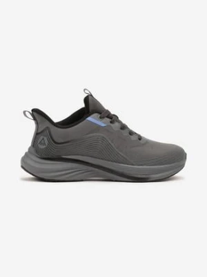 Ciemnoszare Buty Sportowe Sneakersy Ozdobione Tłoczonym Wzorem Axevia
