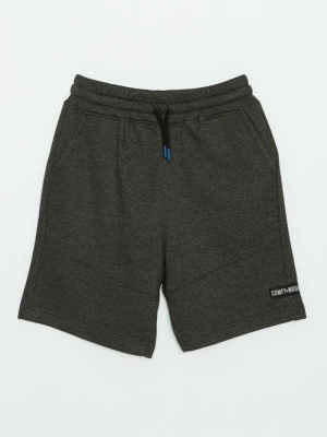 Ciemnoszare krótkie dresowe spodenki Reporter