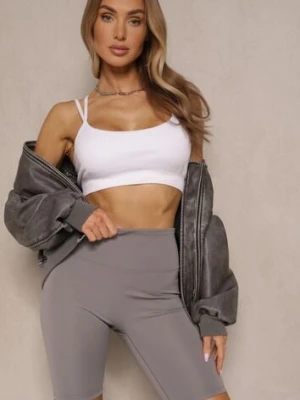 Ciemnoszare Szorty Kolarki High Waist Ellisovia romee's