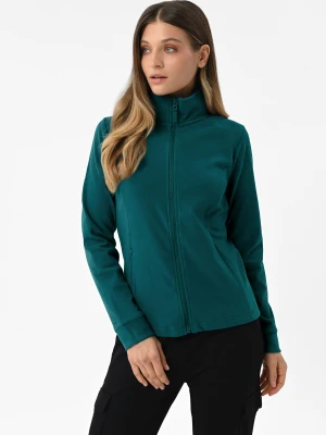 Ciemnoturkusowy, dopasowany polar F-MOYA Volcano