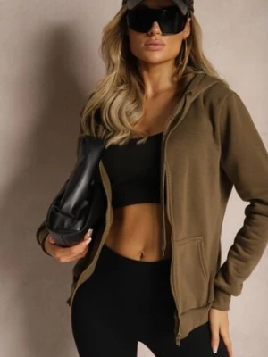 Ciemnozielona Bluza z Kapturem Harasphei jstyle