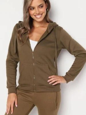 Ciemnozielona Bluza z Kapturem Sithi jstyle