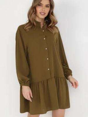 Ciemnozielona Sukienka Amarheis