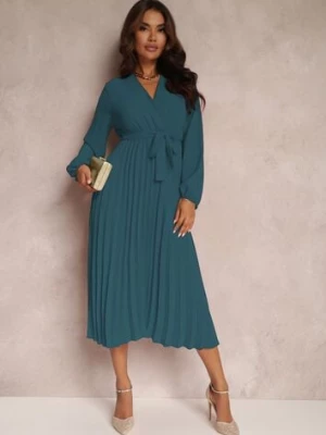 Ciemnozielona Sukienka Phloroe j studio