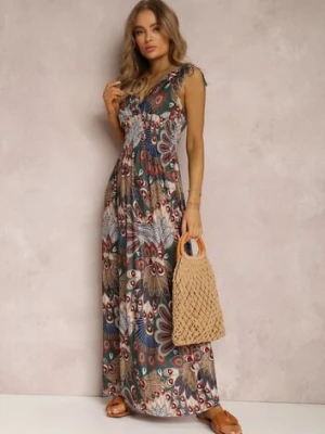 Ciemnozielona Sukienka Sallaza cflo