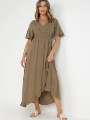 Ciemnozielona Sukienka z Wiskozy Aeraste bisou's project