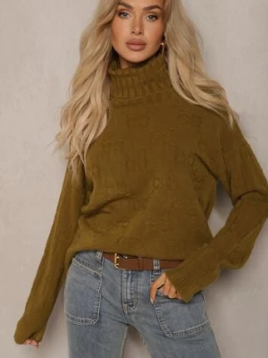 Ciemnozielony Golf o Klasycznym Kroju Savelle wool fashion