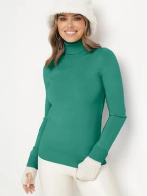 Ciemnozielony Golf w Klasycznym Stylu Tasfedi miss poem