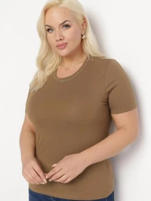 Ciemnozielony T-shirt Amathephine