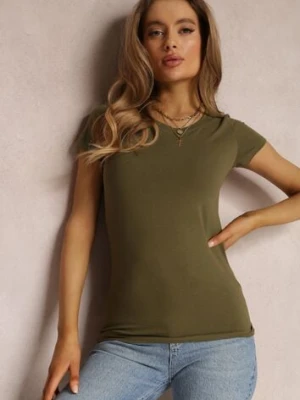 Zdjęcie produktu Ciemnozielony T-shirt Kahlisiphe glo-story