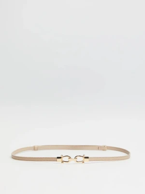 Cienki pasek beżowy Moodo