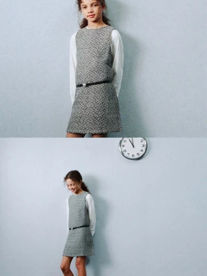 Cienki pasek z sercem czarny - Dzieci - - MANGO KIDS