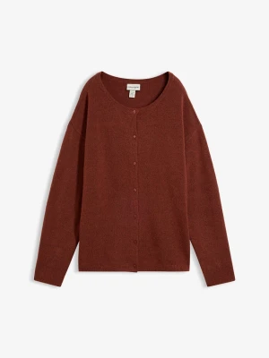 Cienki sweter rozpinany BonPrix brązowy