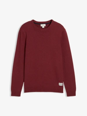 Sweter z cienkiej dzianiny, regular fit BonPrix czerwony