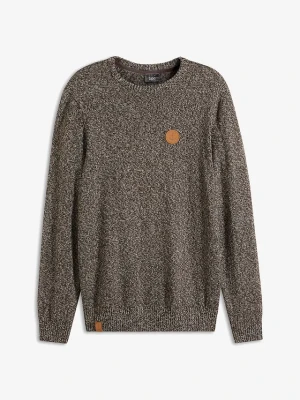 Cienki sweter z czystej bawełny BonPrix brązowy