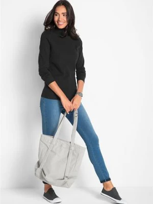 Cienki sweter z golfem bonprix