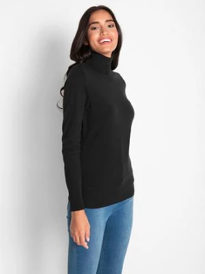 Cienki sweter z golfem bonprix