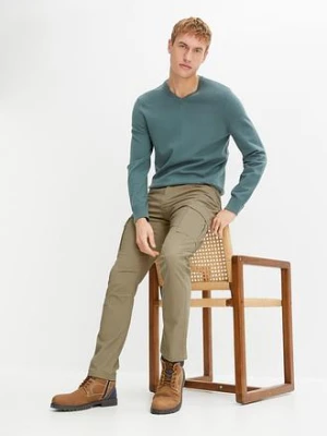 Cienki sweter z miękkiej mieszanki bawełny bonprix