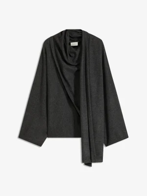 Cienki sweter z miękkiej mieszanki wiskozy BonPrix szary