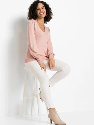 Cienki sweter z mieszanki wiskozy bonprix