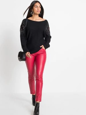 Cienki sweter z mieszanki wiskozy bonprix