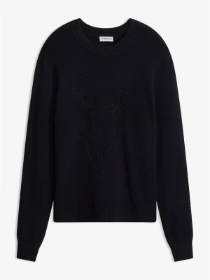 Cienki sweter z mieszanki wiskozy BonPrix czarny