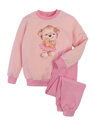 Ciepła dziewczęca piżama różowa Tup Tup- miś
