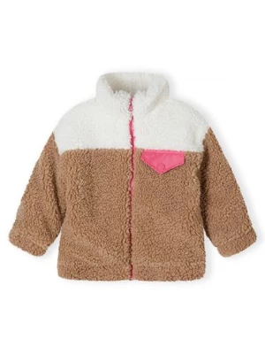 Zdjęcie produktu Ciepła jesienna kurtka z misia ze stójką dla dziewczynki Minoti