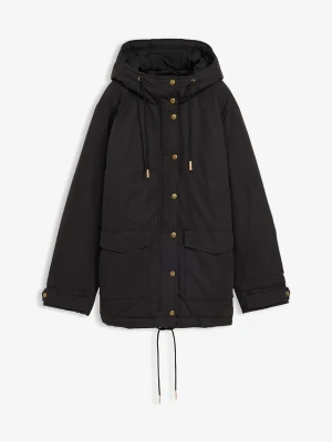 Ciepła parka BonPrix czarny