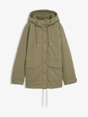 Ciepła parka BonPrix zielony